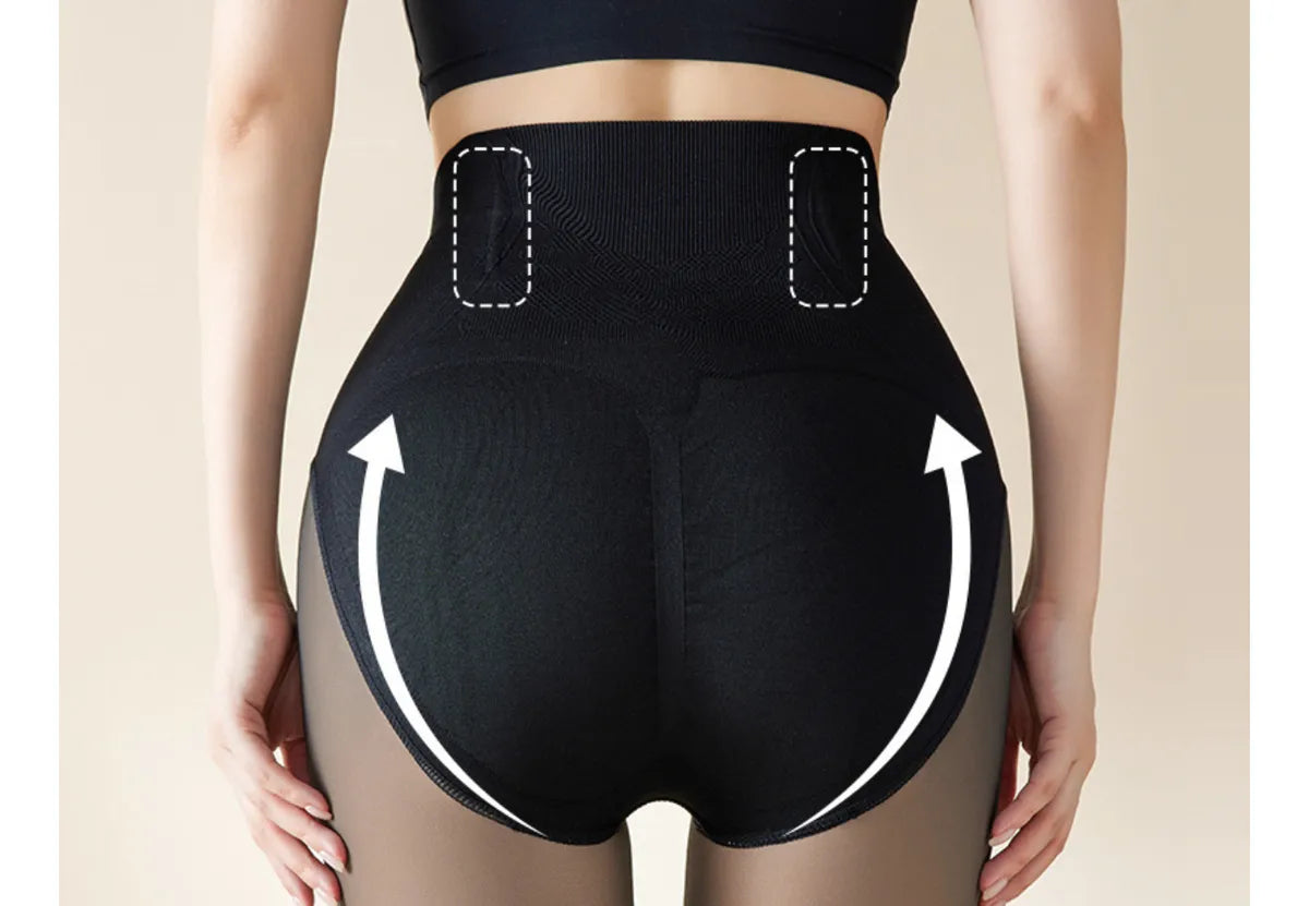 CurveFit™ Calza con faja efecto piel