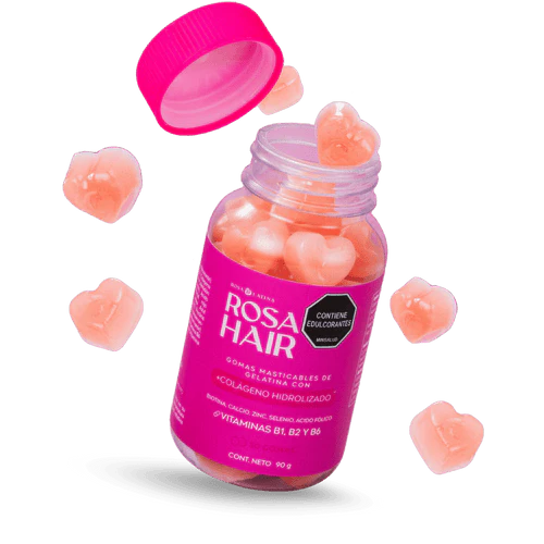 RosaHair™ GOMITAS FORTALECEDORAS DE BIOTINA