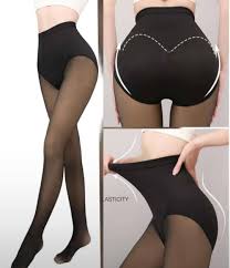 CurveFit™ Calza con faja efecto piel