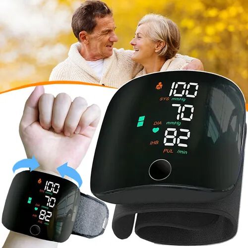 HealthTrack™ – Tensiómetro Digital de Muñeca Recargable