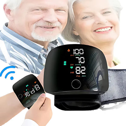 HealthTrack™ – Tensiómetro Digital de Muñeca Recargable