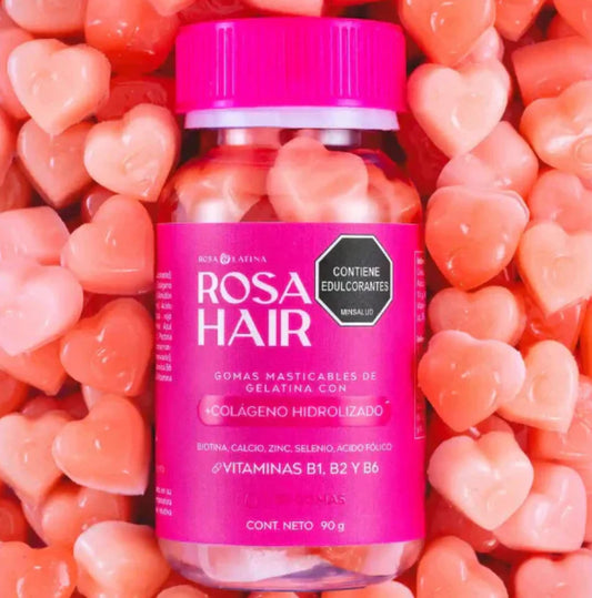 RosaHair™ GOMITAS FORTALECEDORAS DE BIOTINA