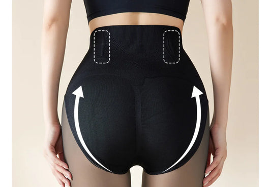 CurveFit™ Calza con faja efecto piel